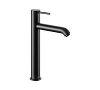 KEUCO IXMO Soft Mezclador monomando de lavabo 210, sin juego de desagüe, proyección 164mm, 59510372100, Color: Negro Mate