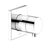 KEUCO IXMO válvula desviadora empotrada para 2 consumidores con maneta confort, sin cierre, roseta cuadrada, 59556011002, Color: Cromado
