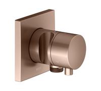 KEUCO IXMO válvula desviadora UP 3 consumidores, conexión de manguera, maneta confort y soporte de ducha, sin cierre, roseta cuadrada, 59548291202, Color: rojo oro cepillado