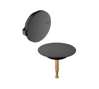 Keuco - Juego superior para el conjunto de desagüe y rebosadero de bañera, negro mate 59930370070