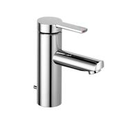 KEUCO PLAN azul mezclador monomando de lavabo 90, con juego de desagüe, 107mm de proyección, 53902010000, Color: Cromado