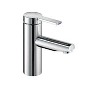 KEUCO PLAN azul mezclador monomando de lavabo 90, sin juego de desagüe, 107mm de proyección, 53902010100, Color: Cromado