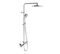 Keuco Plan blue - Conjunto ducha con termostato, diámetro 25 cm, 3 chorros, cromo 53926012321