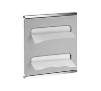 KEUCO PLAN Integral Modul Lavabo 2, dispensador de toallitas de papel, tope izquierdo, 44985011701, Color: acabado cromado / aluminio