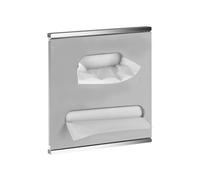 KEUCO PLAN Integral Modul Lavabo 3, dispensador de toallas de papel, abatible a la derecha, 44977011702, Color: acabado cromado / aluminio