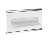 KEUCO PLAN Integral Modul Lavabo 4, dispensador de toallas de papel, tope izquierdo, 44999015111, Color: cromado / blanco mate