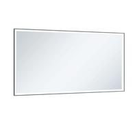 Keuco Royal Lumos - Espejo con iluminación LED, 140x65 cm, negro 14597135000