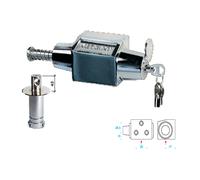 KEYMAT Cerradura de Seguridad T-8 Tubular con 3 Tornillos