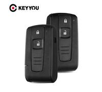 KEYYOU-funda para llave de coche, para Toyota 2004 2005 2006 2007 2008 2009 Corolla Verso Camry, llave inteligente de 2 botones con cuchilla