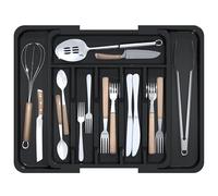 KeZaara Organizador Cubiertos, Cuberteros para Cajon Cocina Ajustables