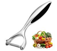 Kezidhp Pelador De Patatas Pelador y Frutas, Acero Inoxidable, Mango Ergonómico Antideslizante, Giratorio para Patatas, Zanahorias, Manzanas, Pepinos y Berenjenas