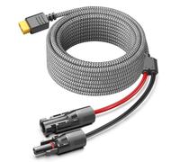 KFD Solar a XT60 Cable de Extensión para EF Ecoflow River Delta Max Cable Placas Solares MC4 a XT60 Conector de Panel BLUETTI Elite 200 Cable de Carga Estación de energía portátil Solar Generator 3.5m