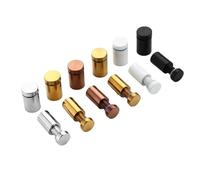 KFGISD, 10 tornillos separadores de acero inoxidable for letreros...,Tornillos para soportes de cristal(Black,19x30MM)