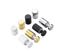 KFGISD, 20 tornillos inox separadores para letreros publicitarios,Tornillos para soportes de cristal(Brushed Gold,19x25mm)