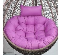 KFGISD, Cojín Antideslizante for Silla Tipo Huevo con Almohada for Muebles de Patio, Interior y Exterior, reclinable, Color Rojo,Cojines para hamacas(Violet,120CM)