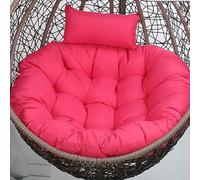 KFGISD, Cojín Antideslizante for Silla Tipo Huevo con Almohada for Muebles de Patio, Interior y Exterior, reclinable, Color Rojo,Cojines para hamacas(Rose Red,110CM)