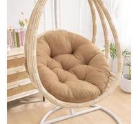 KFGISD, Cojín de Repuesto for Silla Colgante Tipo Huevo, Ideal for jardín, Exterior e Interior, Color Gris.,Cojines para hamacas(Light Brown,140cm)