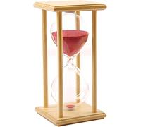 KFGISD, Decoración de 15/30/45/60 Minutos for habitación Infantil, cumpleaños, té, Mesa de café, estantería, Juego Escolar, Adorno, Marco de Madera ，Reloj de Arena(Blue)