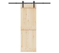 KFPOERTFGD Juego de herrajes para puerta corredera, 183 cm, acero, color | Diseño robusto, funcionamiento silencioso, incluye guía de suelo y tope