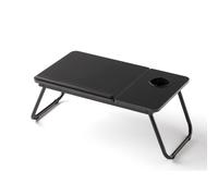 KG KITGARDEN - Mesa Plegable Auxiliar Multifuncional, 55x32x28cm, Negro - LAPTABLE PLUS