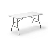 KG KITGARDEN - Mesa Plegable Portátil Multifuncional, 152x70x74cm, Blanco