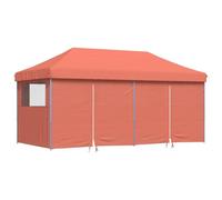 KGFHERENB Carpa plegable para fiestas, 3 x 6 m, con 4 paneles laterales | Espacioso parasol para jardín y celebraciones al aire libre con marco de acero con recubrimiento en polvo y elementos de