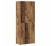 KGFHERENB Juego de 2 cajones de madera envejecida 70 x 42,5 x 185 cm | Amplio conjunto de dos armarios para sala de estar y comedor. Mucho espacio de almacenamiento detrás de 2 puertas para la