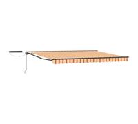 KGFHERENB Motorized Half-Cassette Patio Awning 4.5x3.5m Anthracite | Incluye un control remoto, marco de aluminio y tela de poliéster para proporcionar protección solar para jardines y patios.