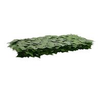 KGFHERENB Protección visual para balcón, verde, 300 x 100 cm, seto artificial con hojas de polietileno y tela, para balcón, terraza, jardín, juego de 24 unidades
