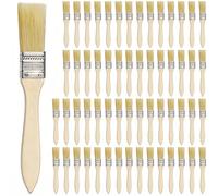 KGGZKG Pack de 58 Brochas Pintura 25mm Brochas Pintor Mango de Madera Profesional Brocha para Silicona Gesso Pintura Tintes Barnices Pegamentos y Bricolaje en el Hogar