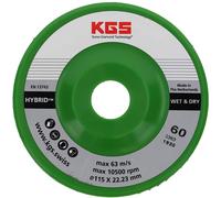 KGS Hybrid Disco Diamantado Desbaste 115mm Grano 60 para Granito y Mármol