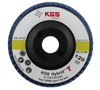 KGS Hybrid T Disco Diamantado 115mm Grano 120 para Granito, Mármol y Porcelánico