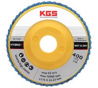 KGS Hybrid T Disco Diamantado 115mm Grano 400 para Granito, Mármol y Porcelánico