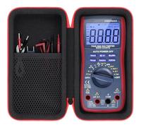 Khanka Funda para AstroAI Multímetro Digital de 6000 Cuentas TRMS, Bolsa Protectora con Bolsillo para Accesorios AstroAI TRMS 6000 Counts Multimeters, Solo Funda