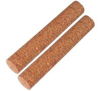 KHBUAB 2 corchos de vino duraderos de 50 mm de diámetro x 30 cm de longitud, tapones reutilizables para botellas de vino y aceite, cierre hermético, adecuado para