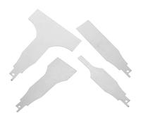 KHBUAB 4 Piezas Raspador de Limpieza Multifuncional de Acero Inoxidable para Recíproca Cuchillas Duraderas y Diseño Práctico para Uso en Superficies de Cemento