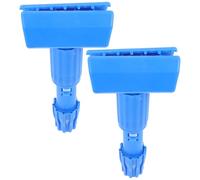 KHBUAB Clips para Cabezal de Trapeador de Plástico Azul, Lavables y Desmontables, 2 Piezas para Recambios de Mopa en Accesorios para Baño