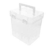KHBUAB Estuche Transparente de Plástico para Rotuladores con 48 Compartimentos Individuales y Diseño Portátil Adecuado para Dibujo al Aire Libre y Organización Rápida