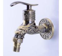 KHBUAB Grifo Antiguo de Aleación de Zinc para Lavadora Diseño Ergonómico y Fácil Ajuste de Agua, Estilo Vintage Adecuado para Cocina y Baño Exterior Varios estilos