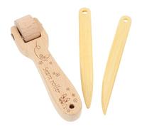 KHBUAB Rodillo de Prensado para Costura y Acolchado Bordes Redondeados, Material de Madera, Fácil de Limpiar, Adecuado para Decoración del Hogar y Herramientas de Costura