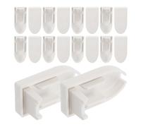 KHBUAB Tapón de Poste para Persianas Enrollables, Plástico Blanco, Conexión Segura y Ligera, Pack de 20 Piezas para Instalación Fácil