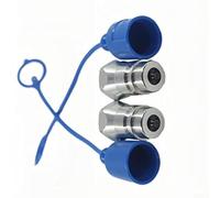 KHIronHive Acoplador hidráulico de conexión rápida NPT macho de 1/2 pulgada con bloqueo de bola para tractores y maquinaria agrícola, adaptador de ajuste ABS a prueba de fugas