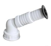 KHIronHive Conector de drenaje de fregadero de cocina de varios tamaños para lavavajillas, purificador de agua, vaporera, lavadora, adaptador de polipropileno grueso con cubierta de sellado, ajuste a