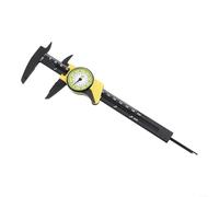 KHIronHive Fraccionario para calibrador de esfera de 150 mm, micrómetro vernier de plástico para medición de diámetro exterior interior y profundidad métrica, para escala imperial, herramienta ligera