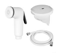 KHIronHive Kit de cabezal de ducha marino con spray presurizado de mano retráctil, construcción ABS y manguera de PVC sin enredos para yates, barcos y enjuague al aire libre - 2.5 m o 4 m (2.5 m)
