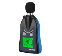 KHIronHive Medidor digital de nivel de sonido 30-130 dB, probador de ruido con precisión de ± 1,5 dB, medidor de decibelios de respuesta rápida para uso industrial doméstico, pantalla LCD, funciona