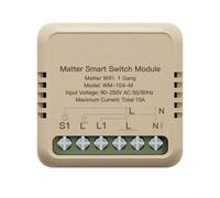 KHIronHive Smart Matter - Módulo de bricolaje con interruptor WiFi, requiere cable neutro, control dual y automatización de escena para HomeKit para ALEXA para SMARTTHINGS para TUYA, interruptores