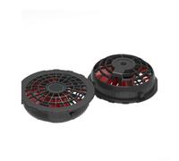 KHIronHive Workwear - Kit de ventilador de refrigeración con 2 ventiladores sin escobillas, multivoltaje de 5 V, 7,4 V, 12 V, 24 V, alto flujo de aire para construcción al aire libre, jardinería