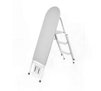 KHLMSRXJ Tabla de Planchar Vertical con Escalera, Antideslizante y Estable, para terraza y Dormitorio, de Metal, 124 x 15 x 36,5 cm.