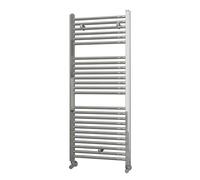 Kibath L408503 Toallero Secatoallas radiador para integrar en Circuito de Agua Caliente, Tubos de Acero con Acabado Cromado 1200x500. Válido para Red de calefacción estandar, Cromo Brillo